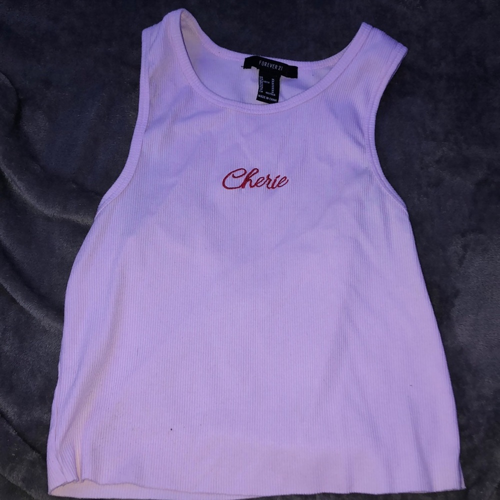 FOREVER 21 Lavender “Cherie” Tank Top